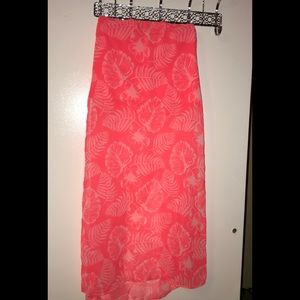 H&m coral pink skirt